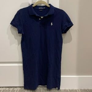 Navy Small mesh mini Polo Ralph Lauren short sleeve dress